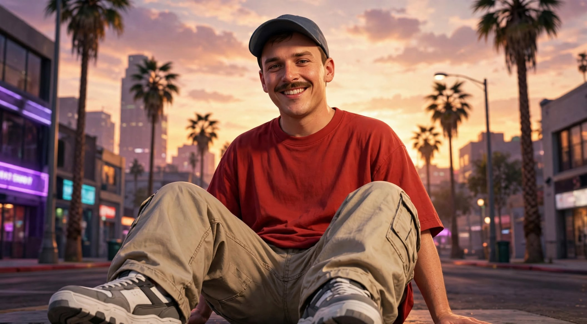 Ian McIntire, board syndicator, sunset skyline portrait